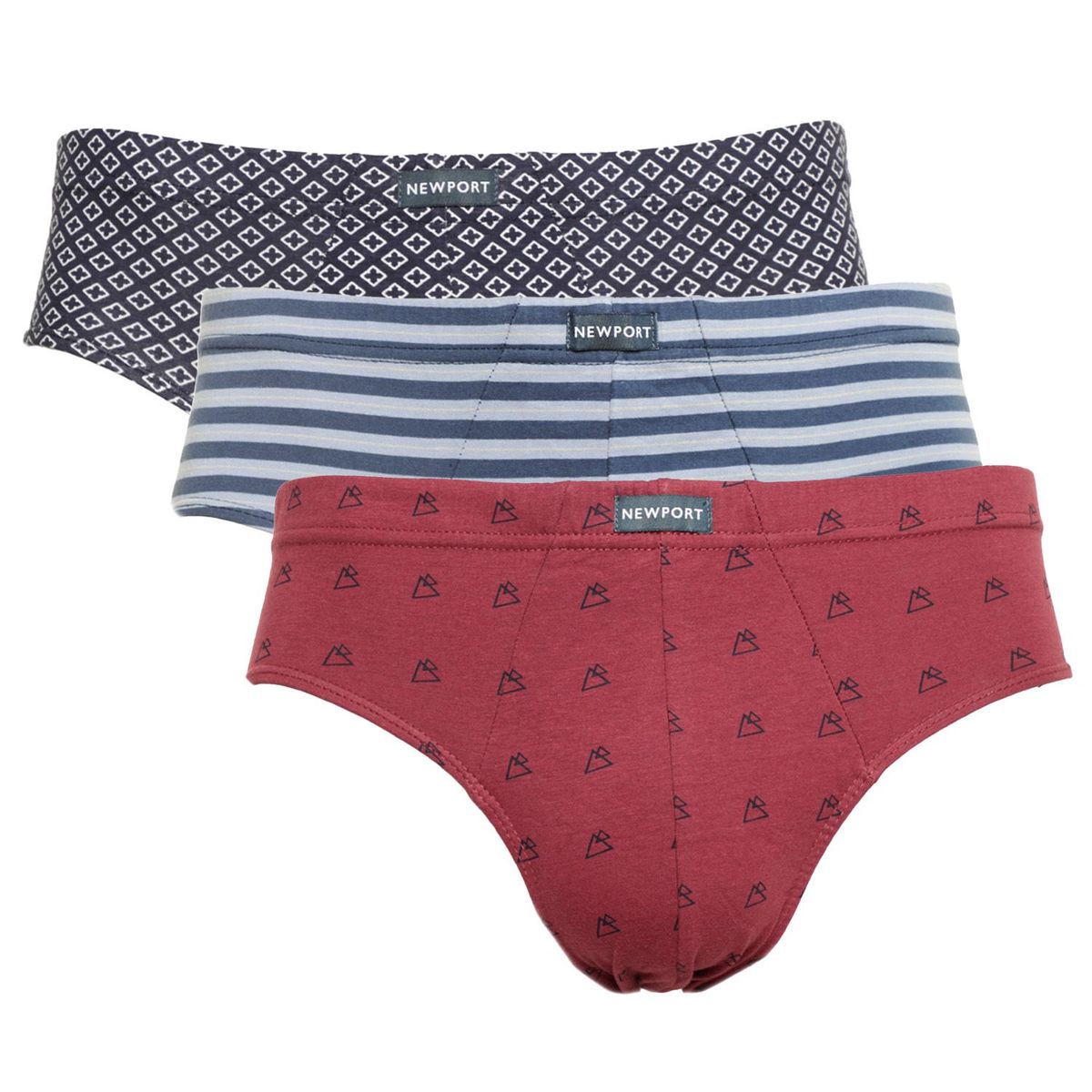 NEWPORT - Pack 3 Calzoncillo 100% Algodón Hombre Newport