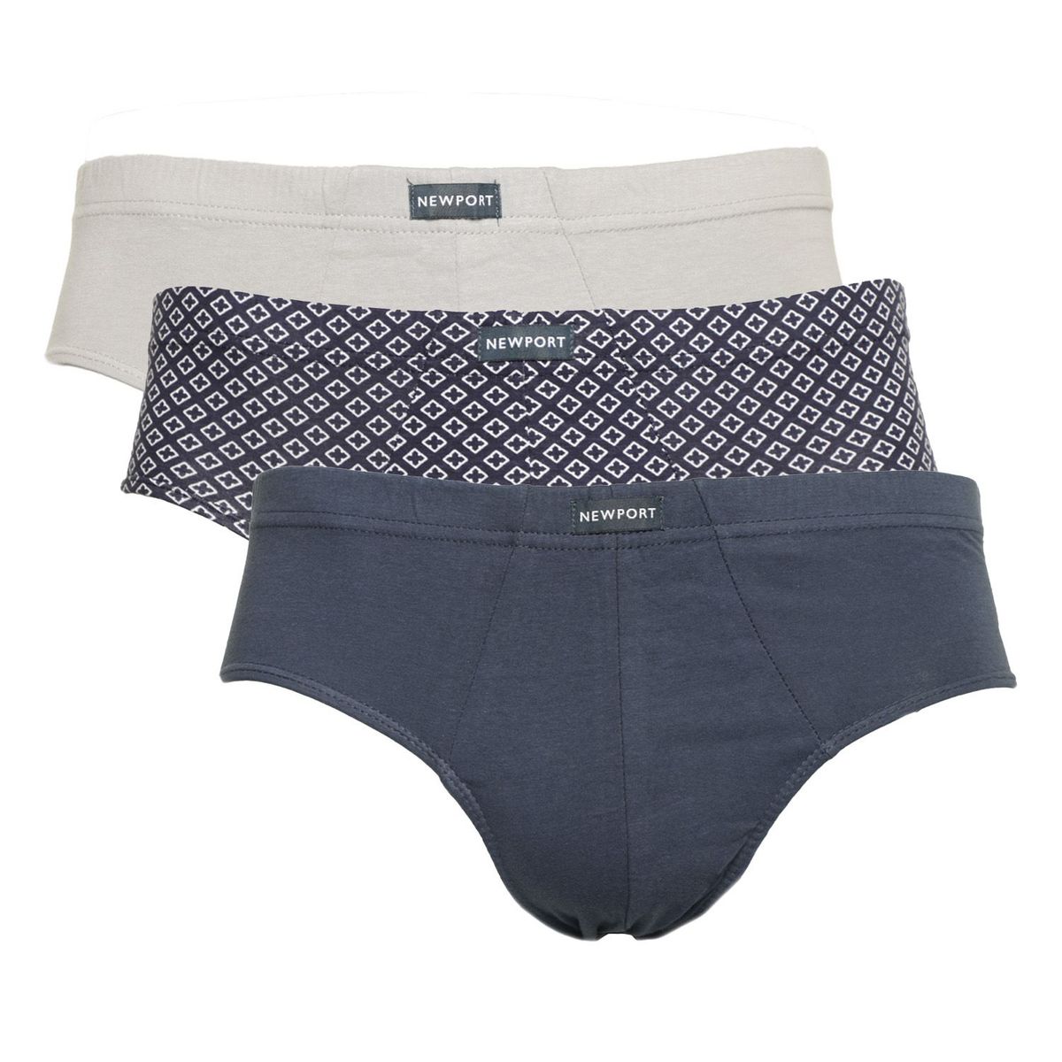 NEWPORT - Pack 3 Calzoncillo 100% Algodón Hombre Newport