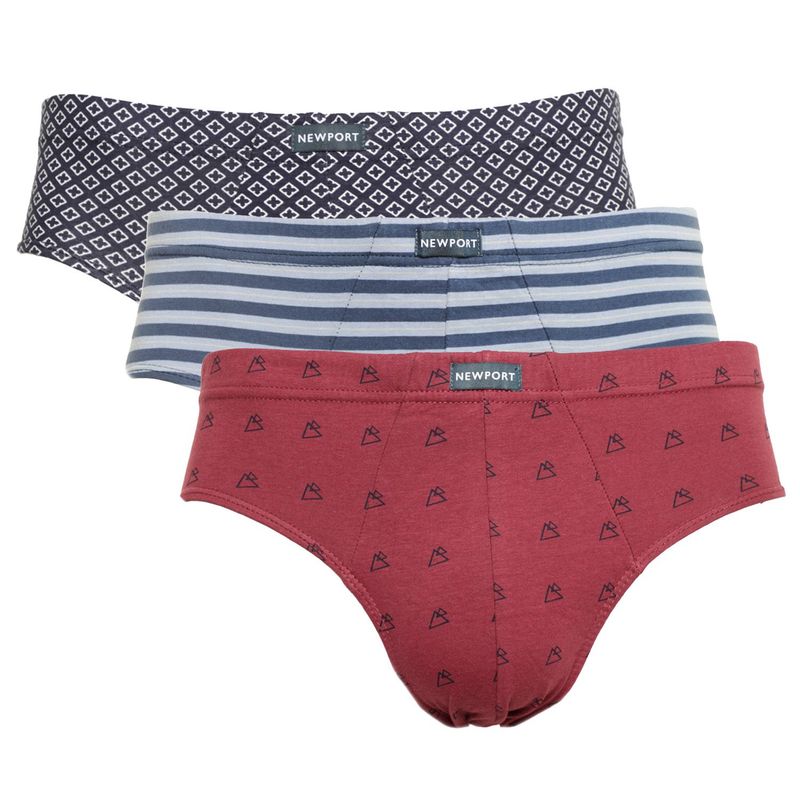 NEWPORT - Pack 3 Calzoncillo 100% Algodón Hombre Newport