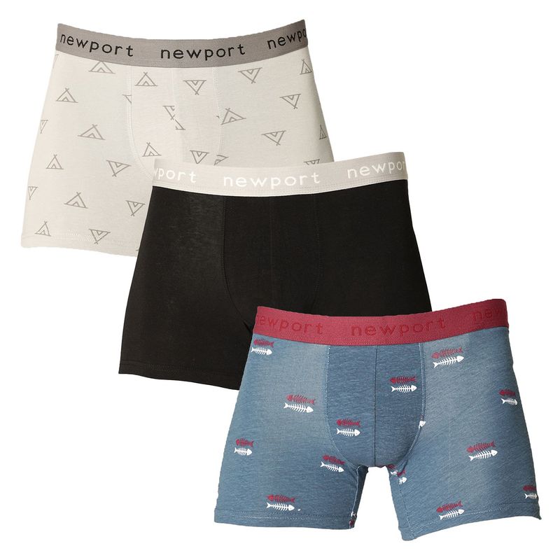 NEWPORT - Pack 3 Boxer Algodón Hombre Newport 