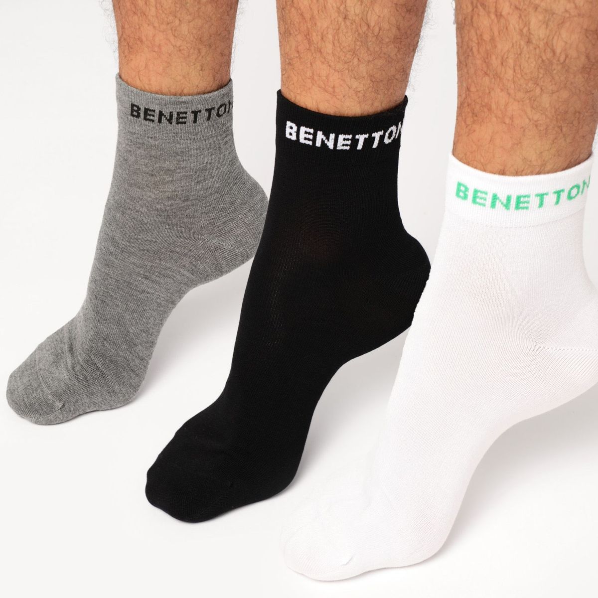 BENETTON - Pack 3 Medias Hombre Benetton 