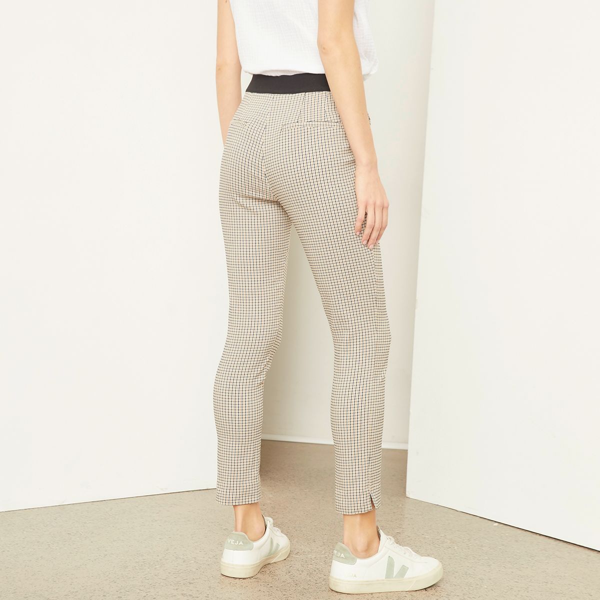 BASEMENT - Pantalon Straight Tiro Alto Mujer Basement