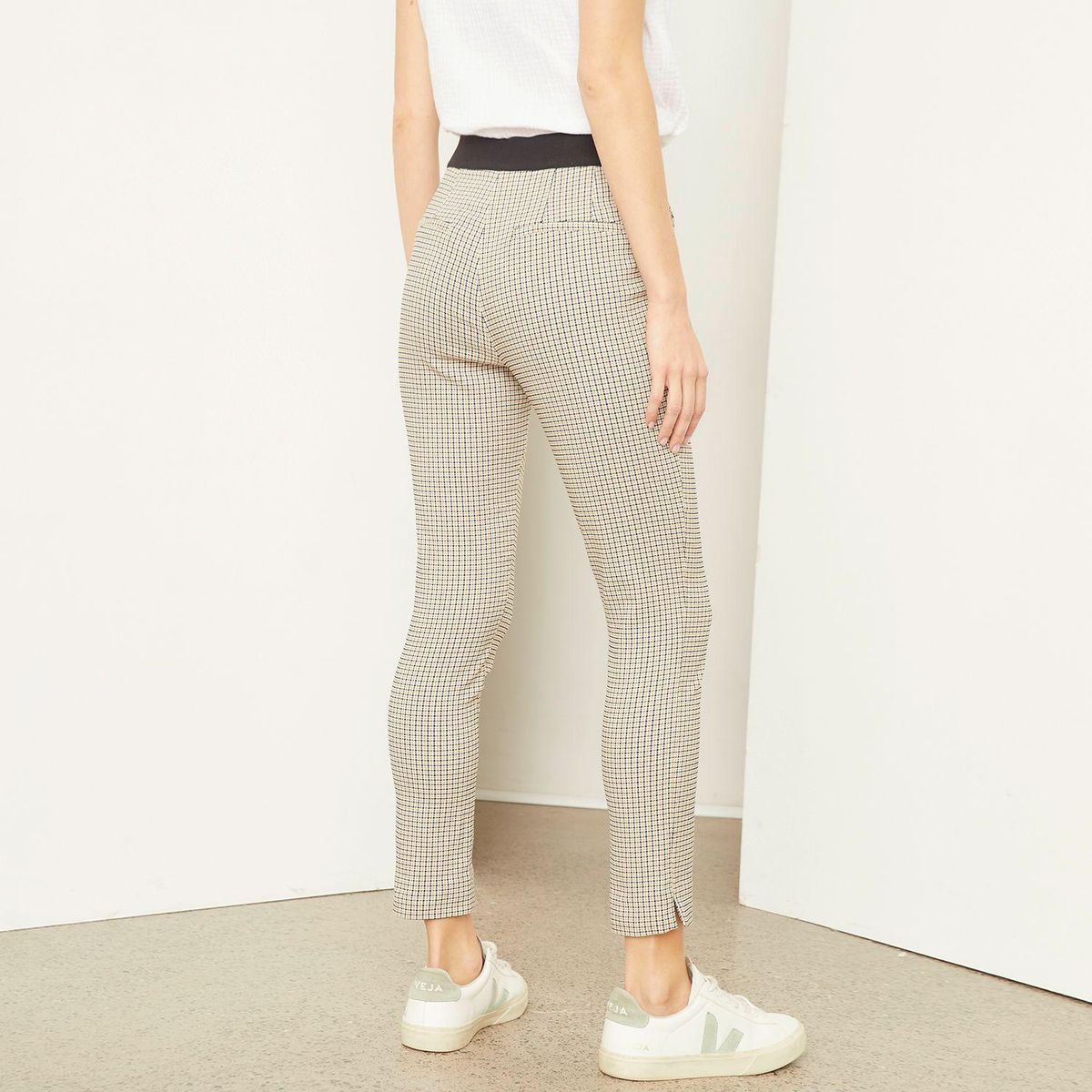 BASEMENT - Pantalon Straight Tiro Alto Mujer Basement
