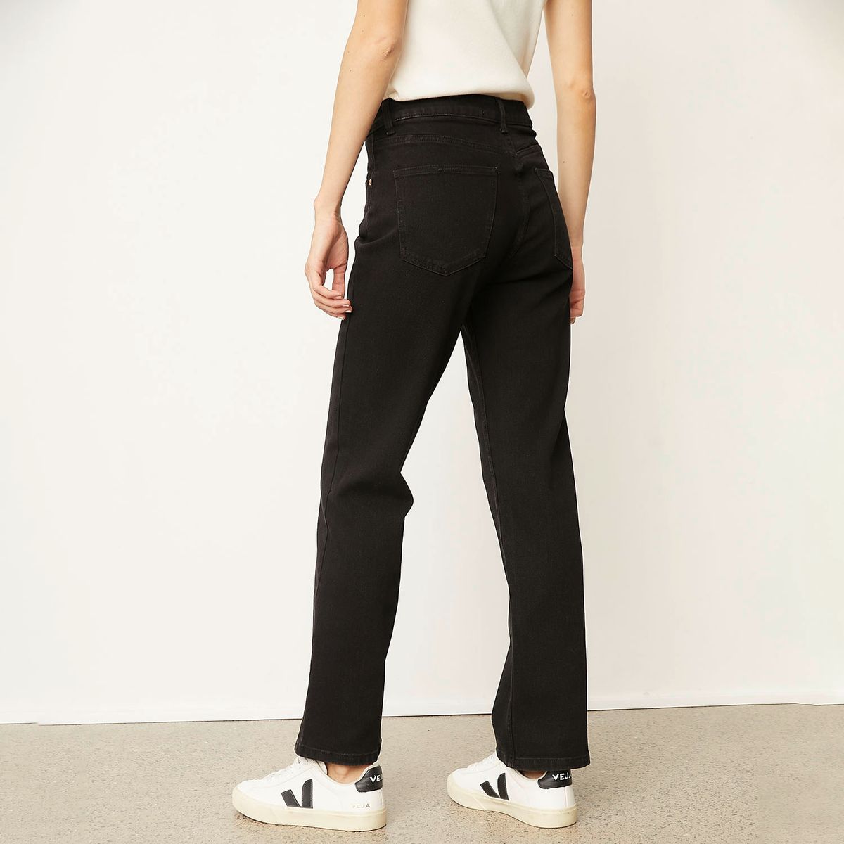 BASEMENT - Pantalón Jean Straight Mujer Basement