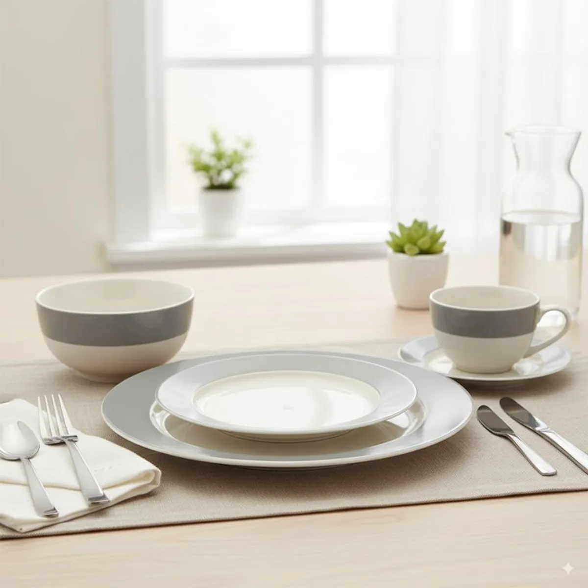 BENETTON - Juego de Vajilla Porcelana 30 Piezas Sicilia