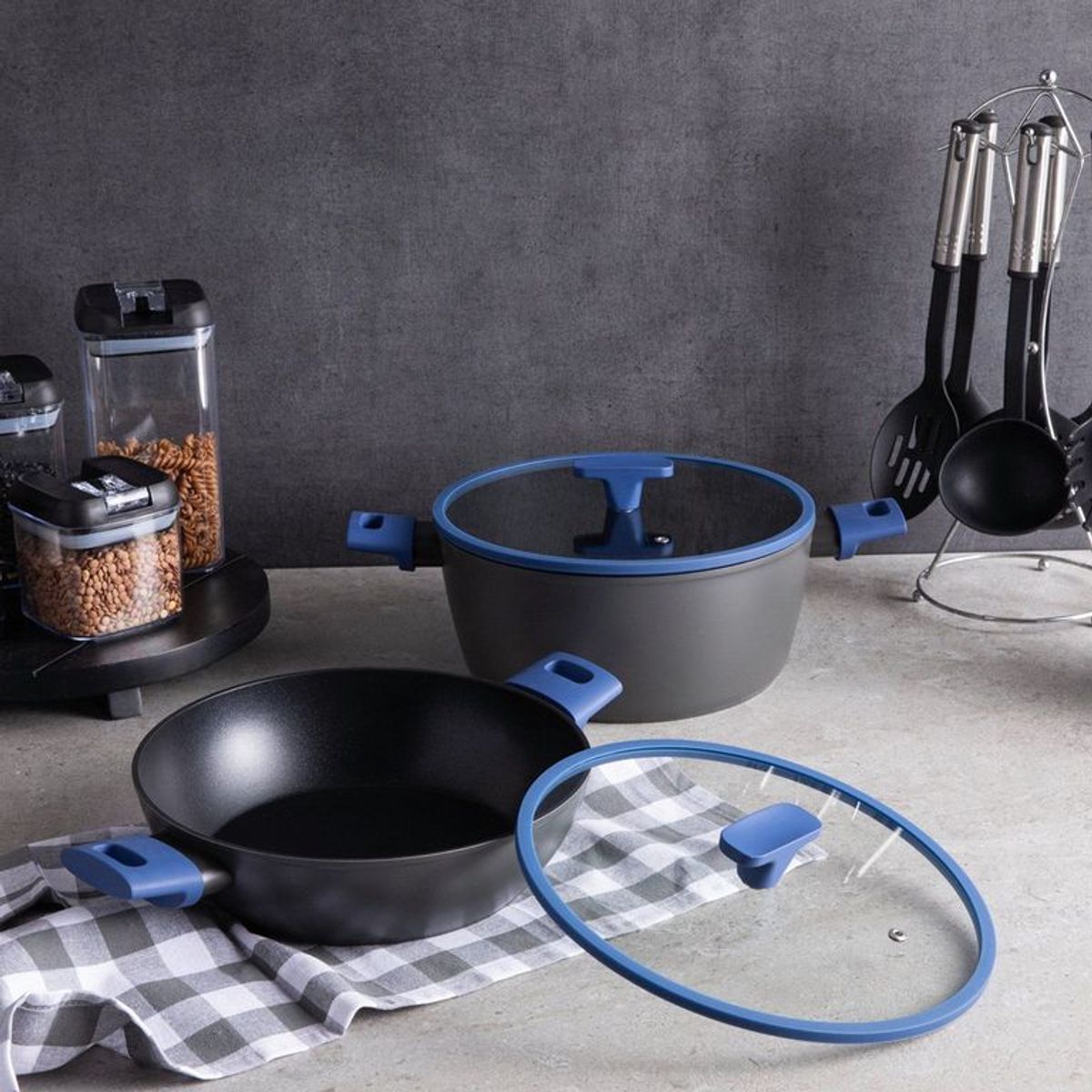 WURDEN - Olla Arrocera Antiadherente Azul 26 Cm