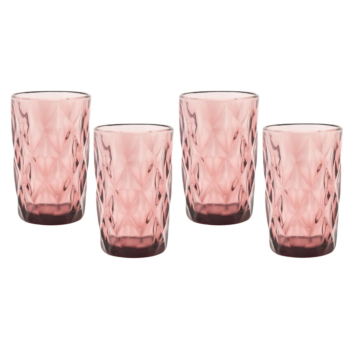 ROBERTA ALLEN - Set x4 Vasos Largo Diamante 340 ml 