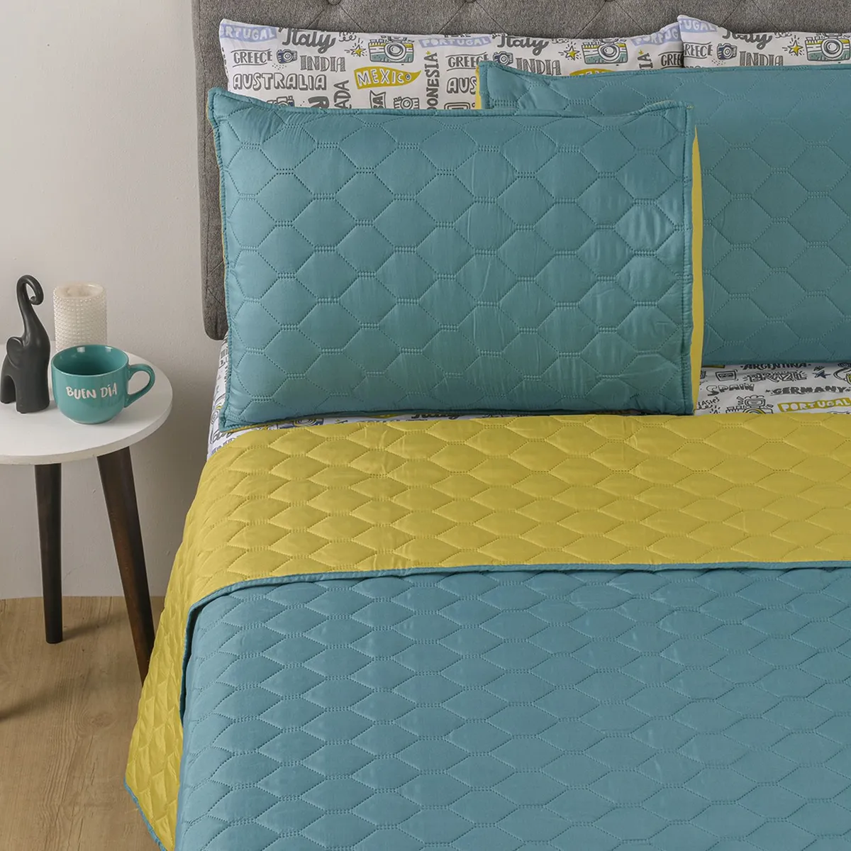 MICA - Cubrecama Reversible Heat Press Mica