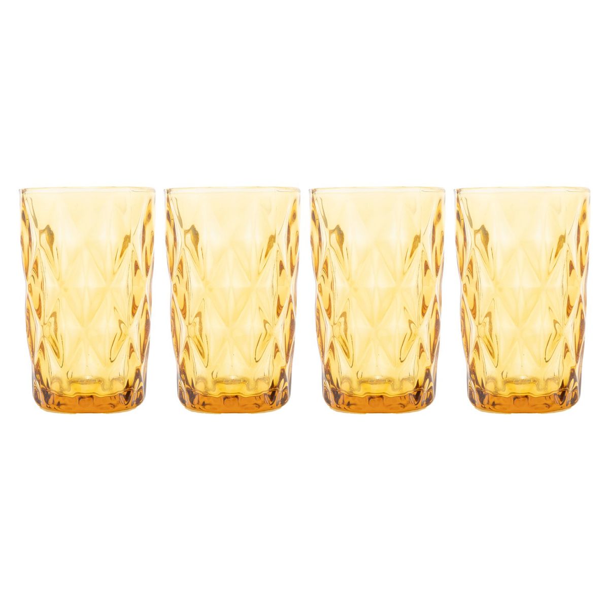 ROBERTA ALLEN - Set x4 Vasos Largo Diamante 340 ml 