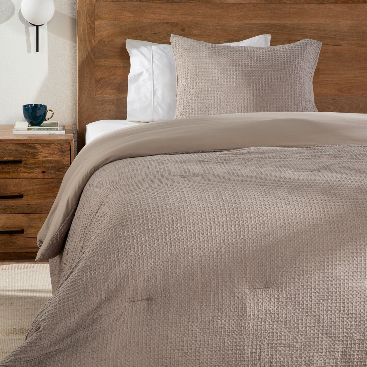 BASEMENT HOME - Edredón Waffle Basement Home