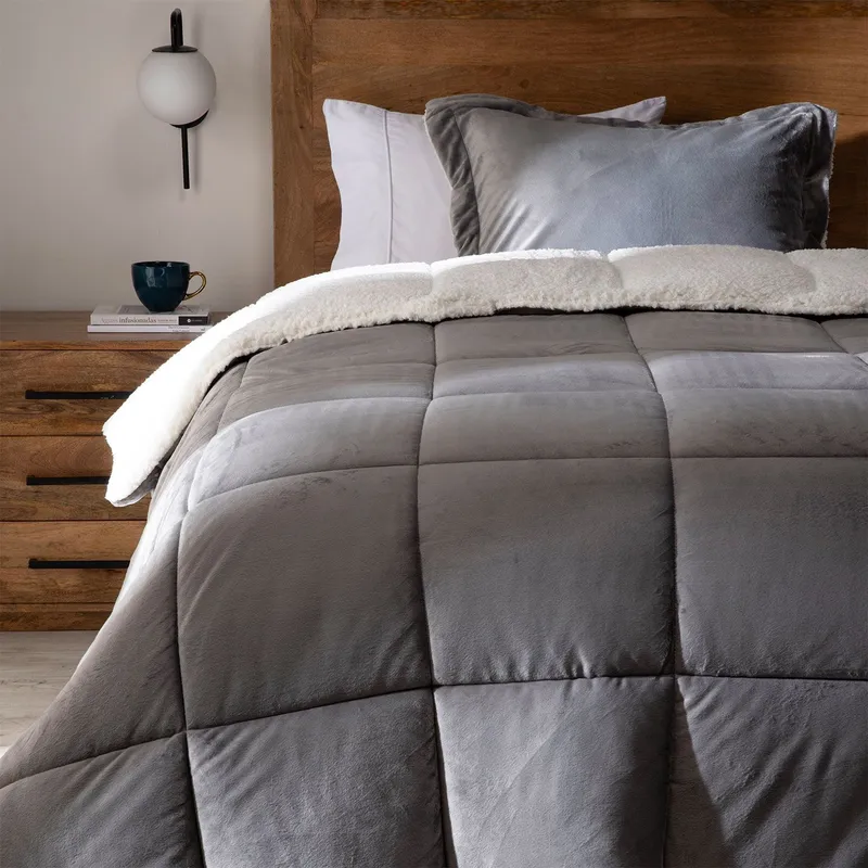 BASEMENT HOME - Edredón Mink Con Sherpa