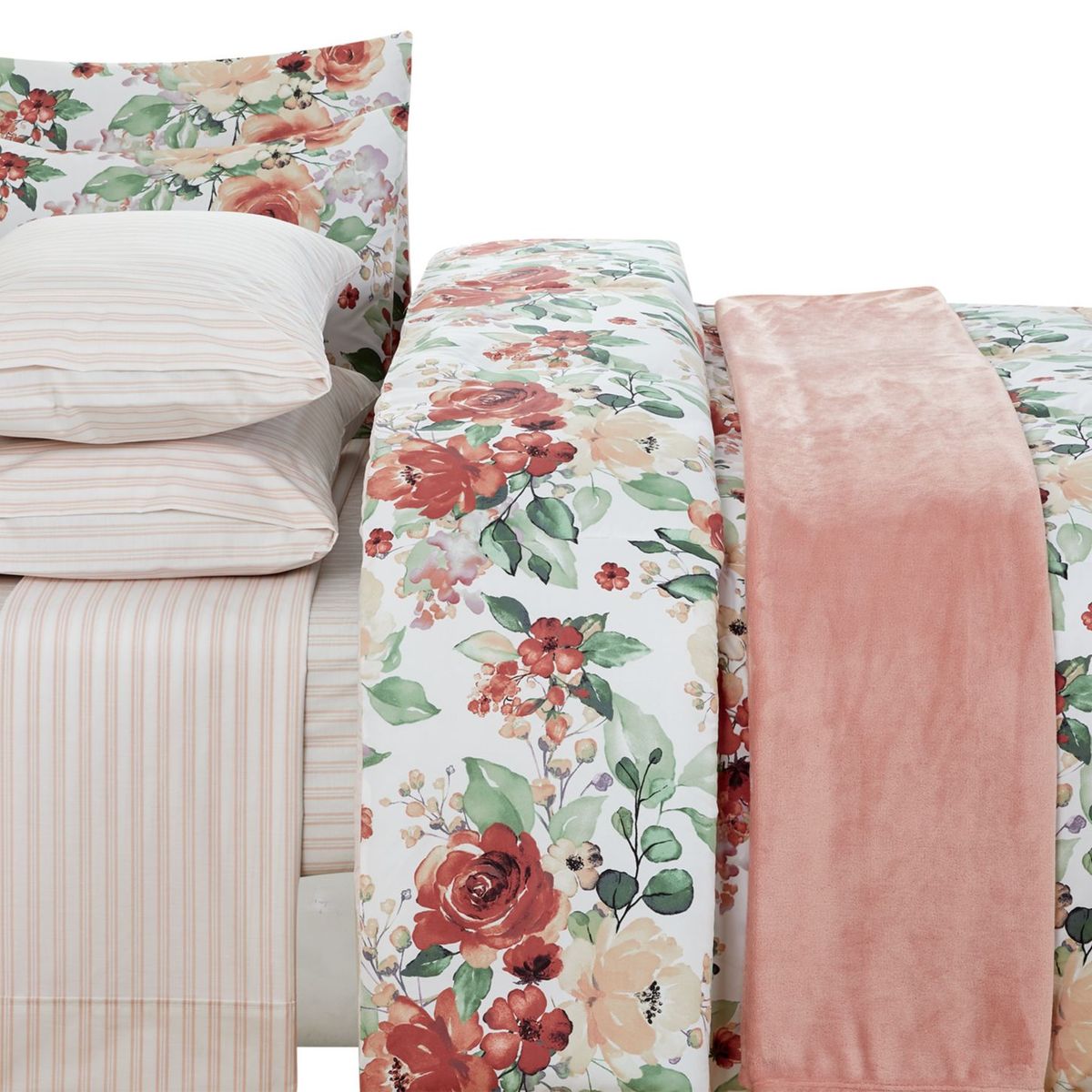 ROBERTA ALLEN - Juego De Cama: Edredón + Juego De Sábanas + Manta Roberta Allen