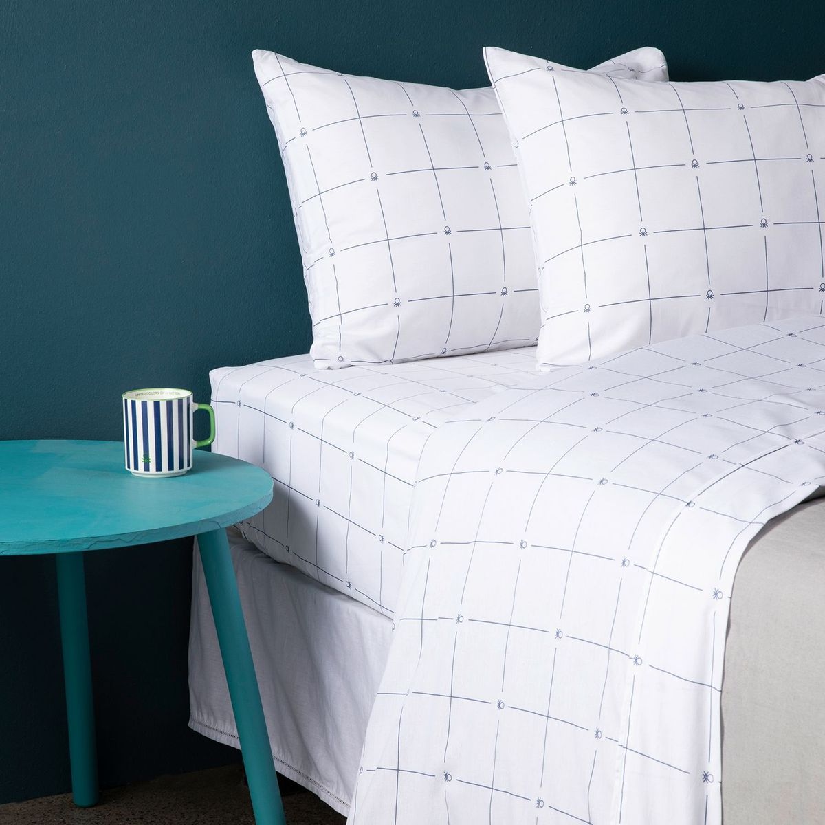 BENETTON - Juego de Sábanas Estampadas 100% Algodón 180 Hilos Benetton