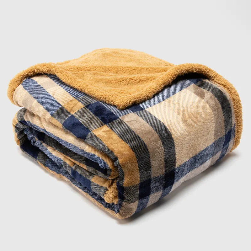 BASEMENT HOME - Frazada Cuadros Con Sherpa Basement Home