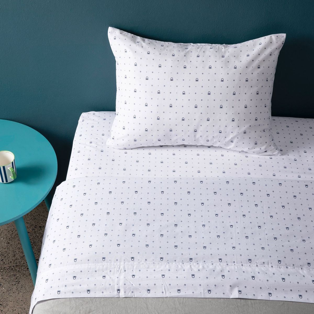 BENETTON - Juego de Sábanas Estampadas 100% Algodón 180 Hilos Benetton