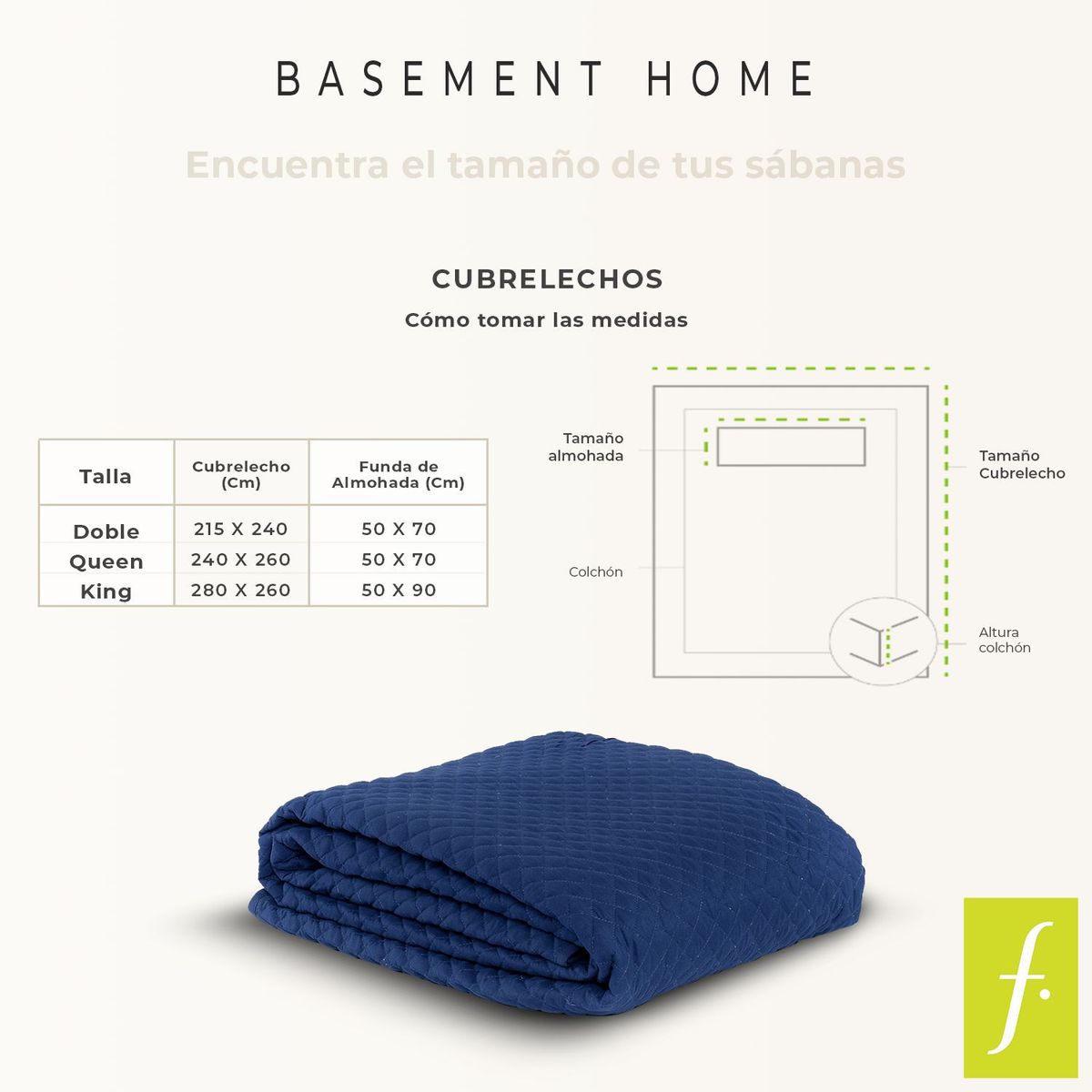 BASEMENT HOME - Edredón Waffle Basement Home