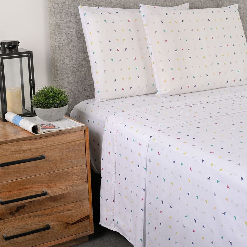 BENETTON - Juego De Sábanas Estampadas 100% Algodón 180 Hilos Benetton