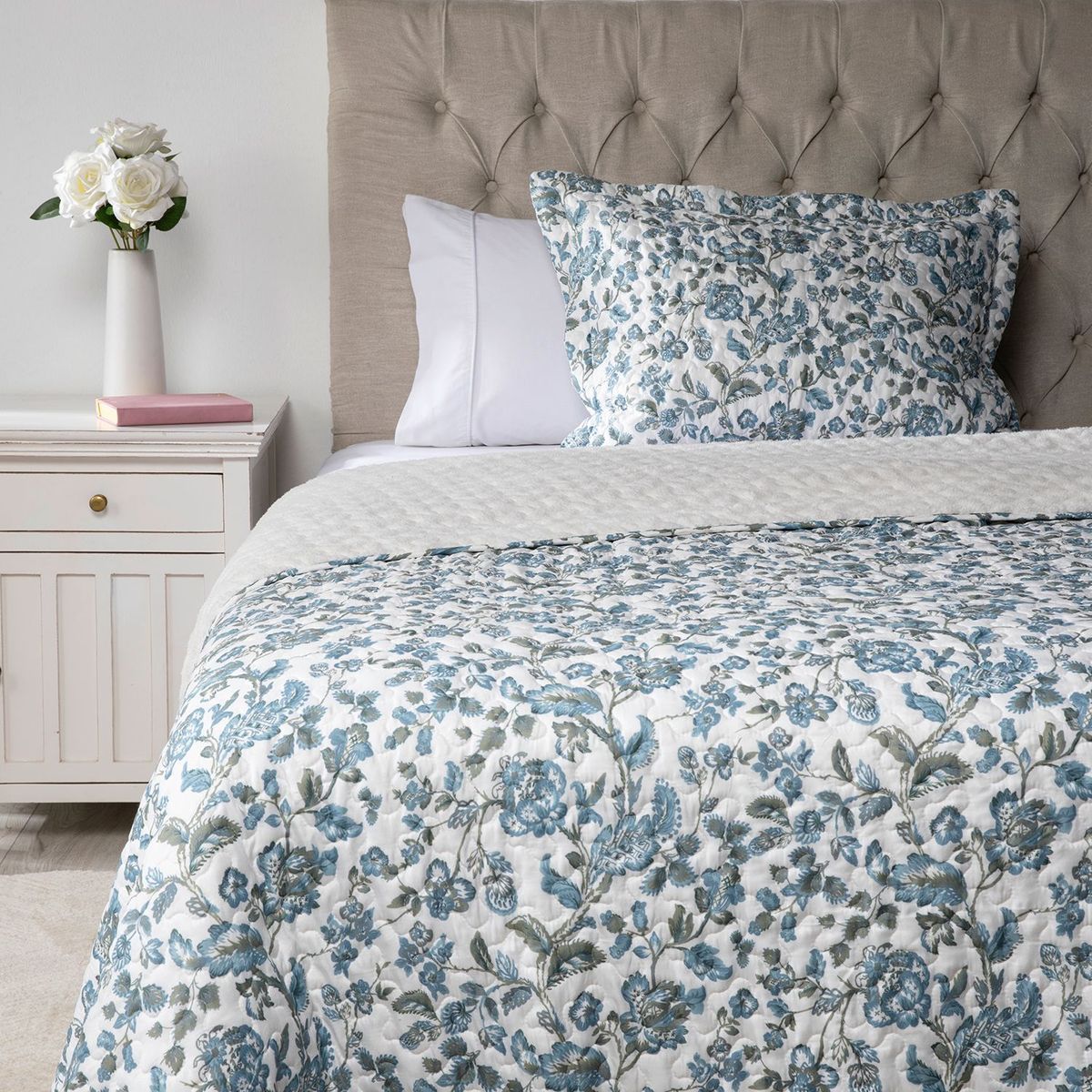 ROBERTA ALLEN - Cubrecama Viña Con Sherpa Roberta Allen