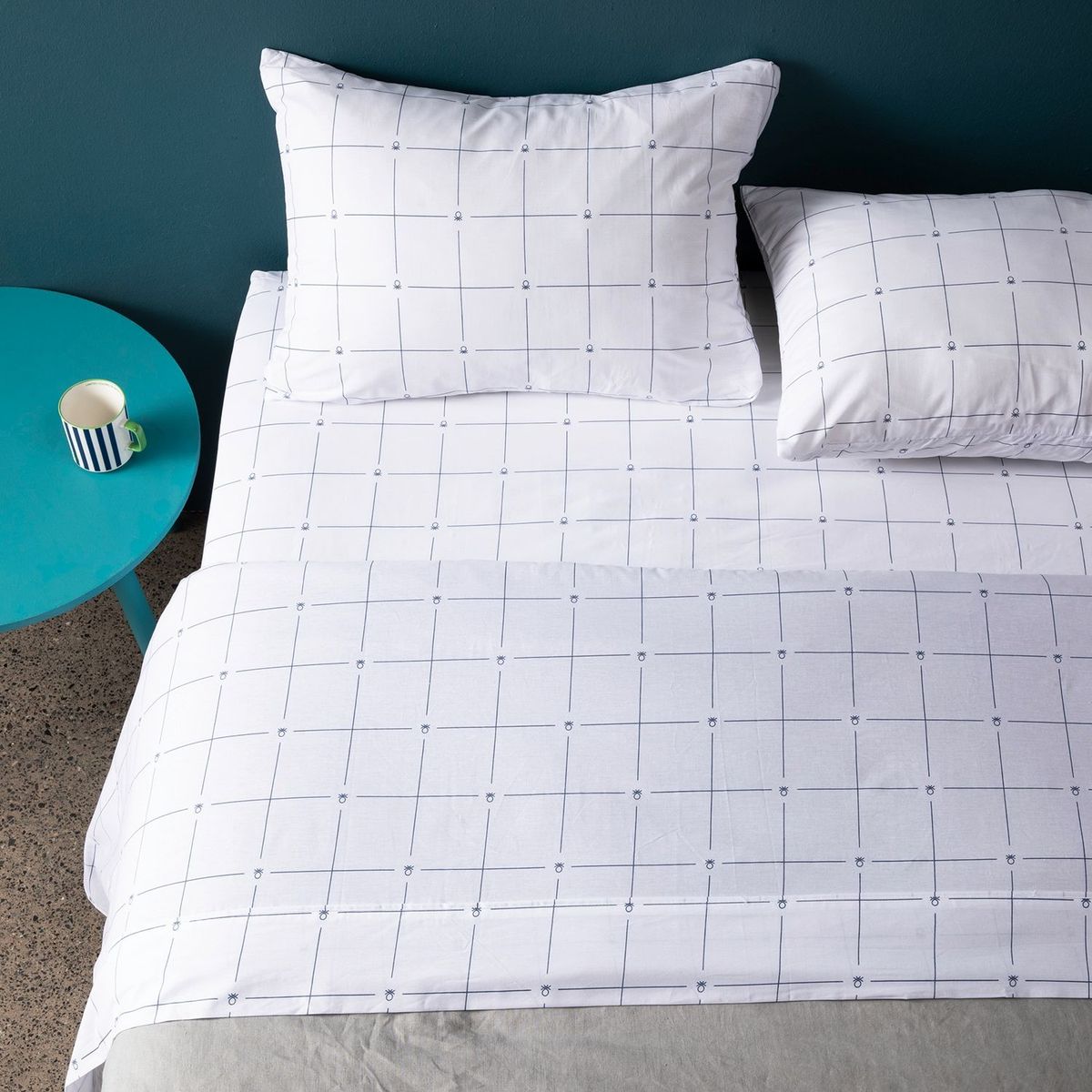 BENETTON - Juego de Sábanas Estampadas 100% Algodón 180 Hilos Benetton