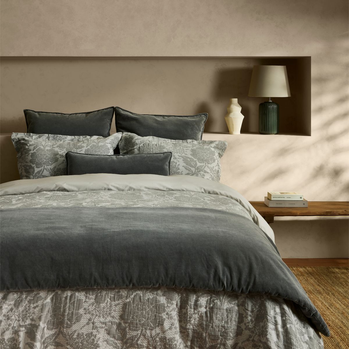 ROBERTA ALLEN - Funda Plumón Jacquard Paula 100% Algodón Roberta Allen