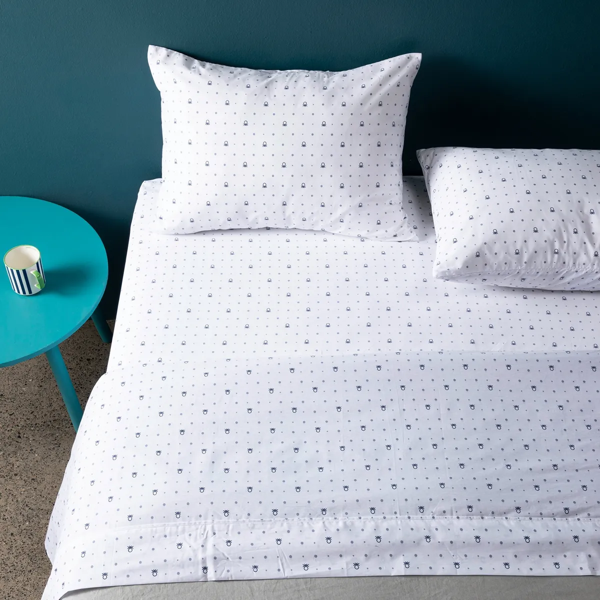 BENETTON - Juego de Sábanas Estampadas 100% Algodón 180 Hilos Benetton