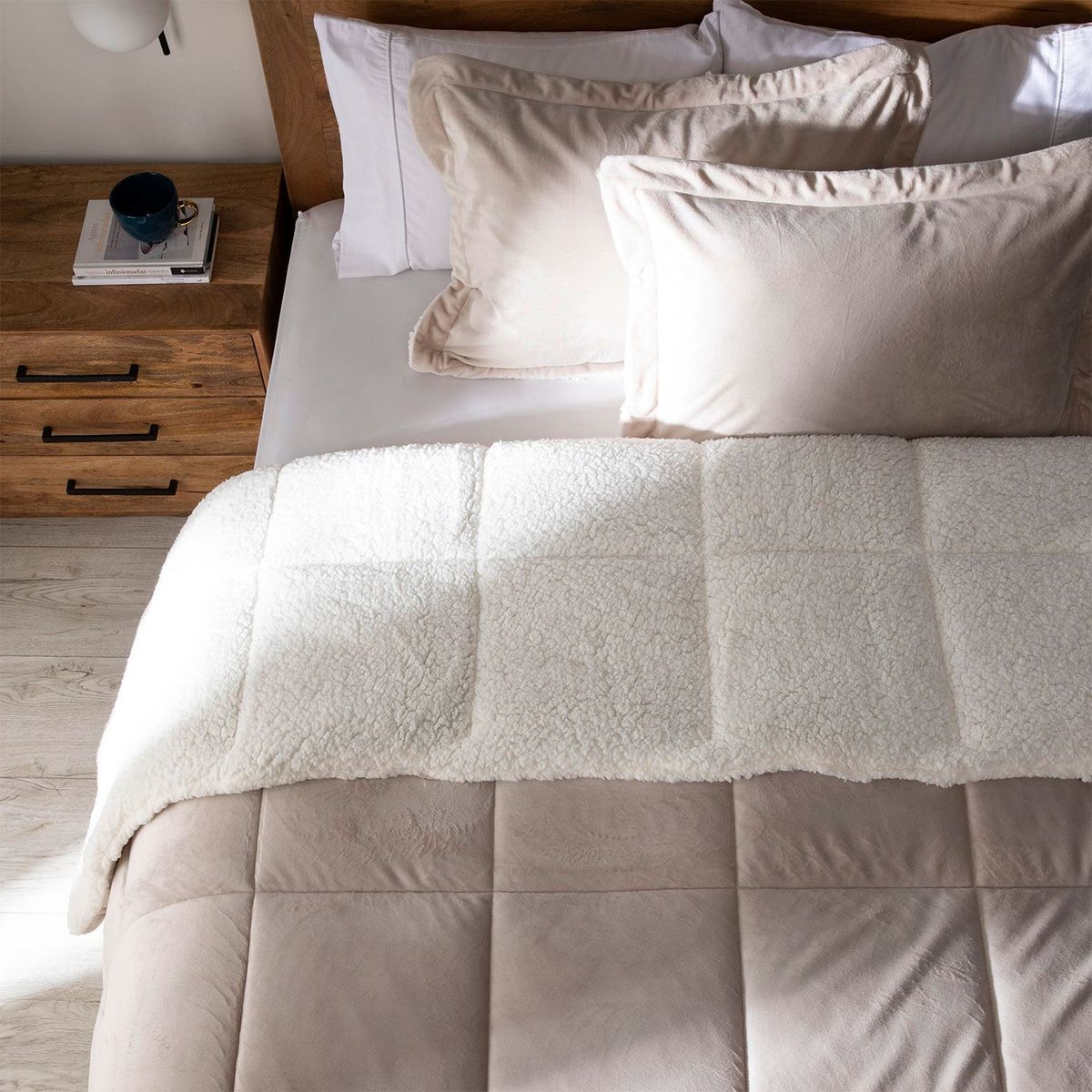 BASEMENT HOME - Edredón Mink Con Sherpa