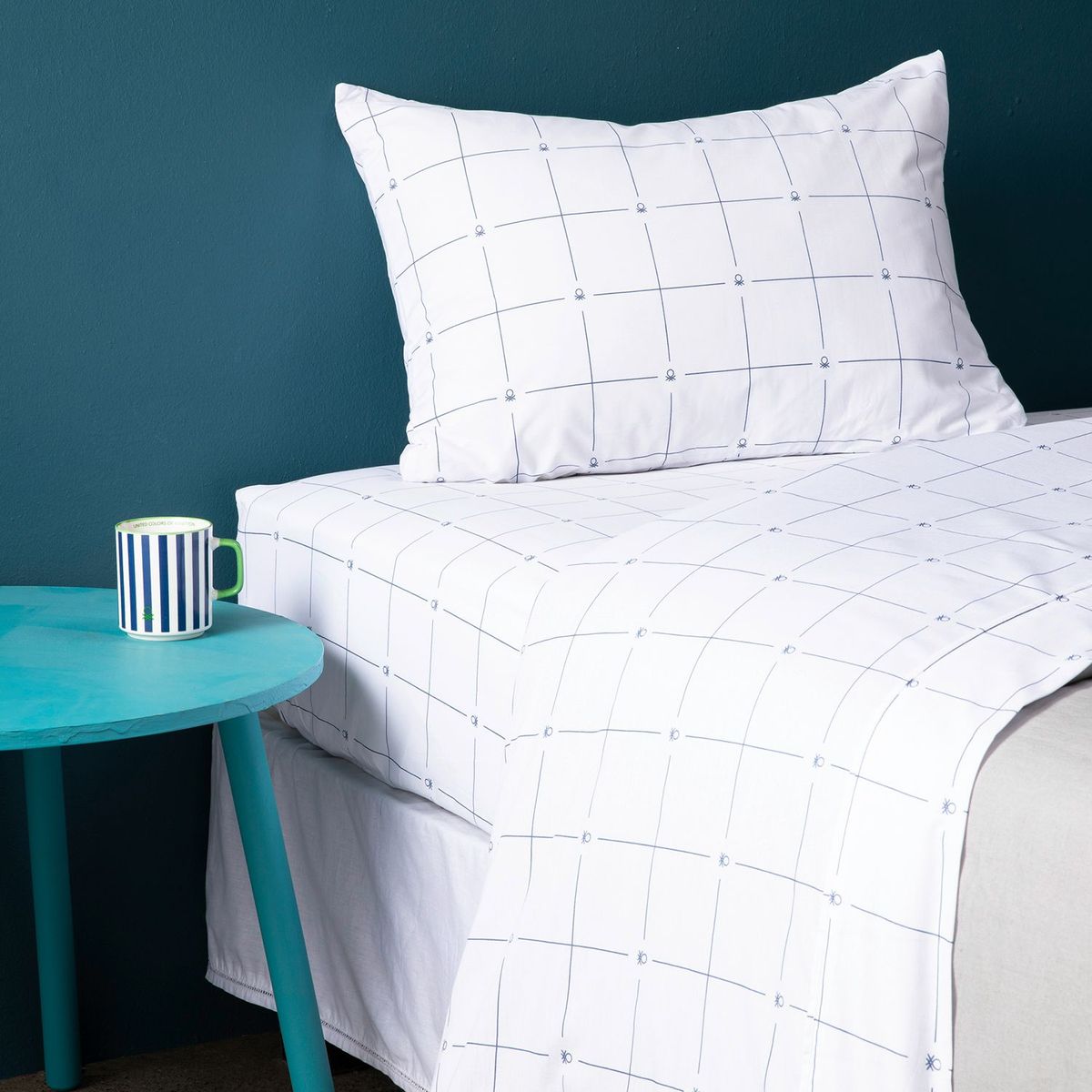 BENETTON - Juego de Sábanas Estampadas 100% Algodón 180 Hilos Benetton