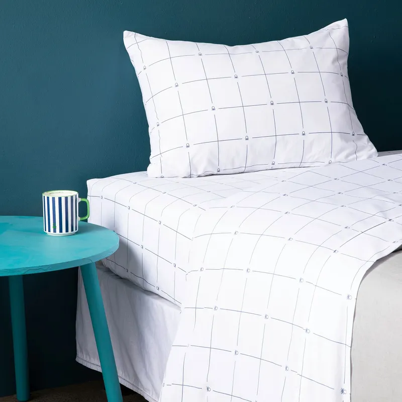BENETTON - Juego De Sábanas Estampadas 100% Algodón 180 Hilos Benetton