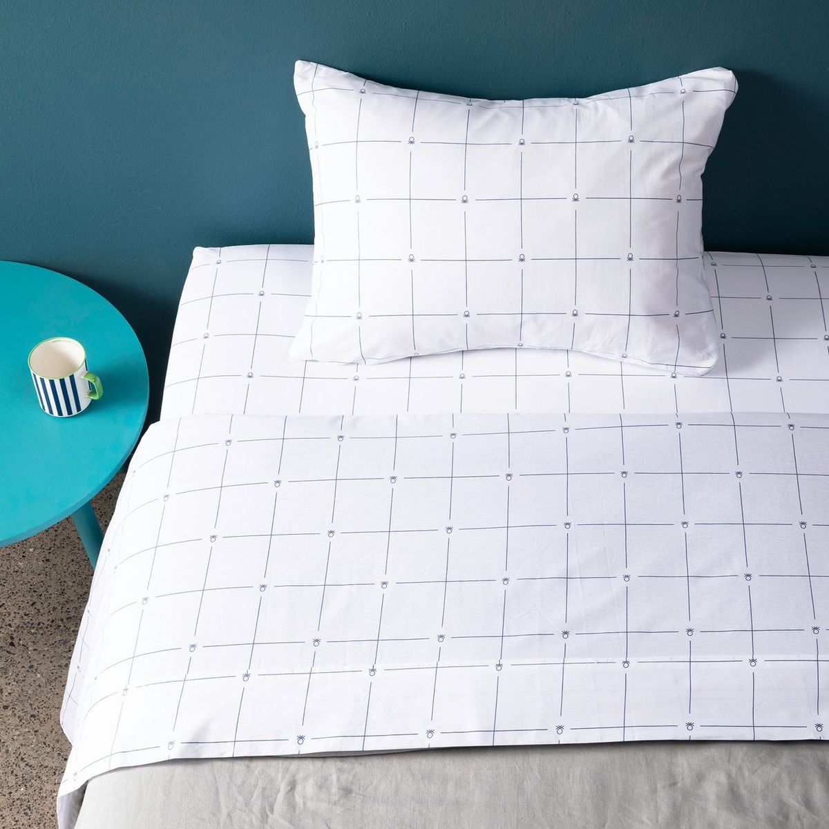 BENETTON - Juego de Sábanas Estampadas 100% Algodón 180 Hilos Benetton