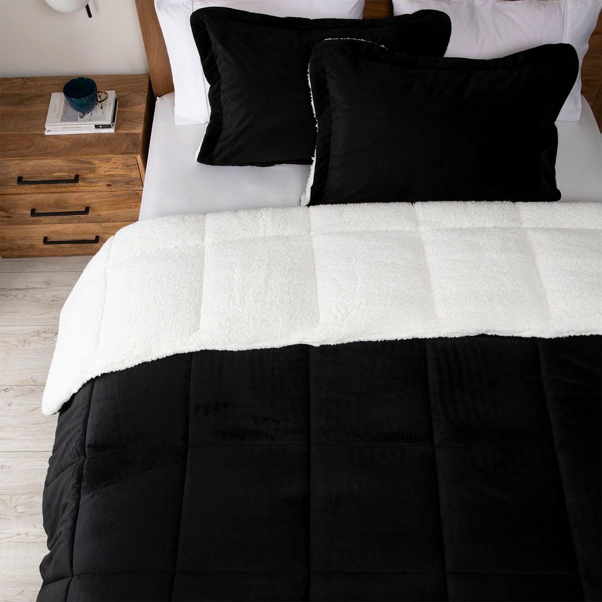BASEMENT HOME - Edredón Mink Con Sherpa