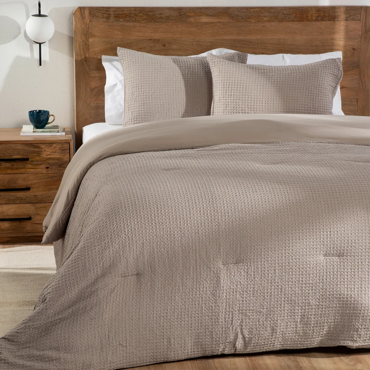 BASEMENT HOME - Edredón Waffle Basement Home