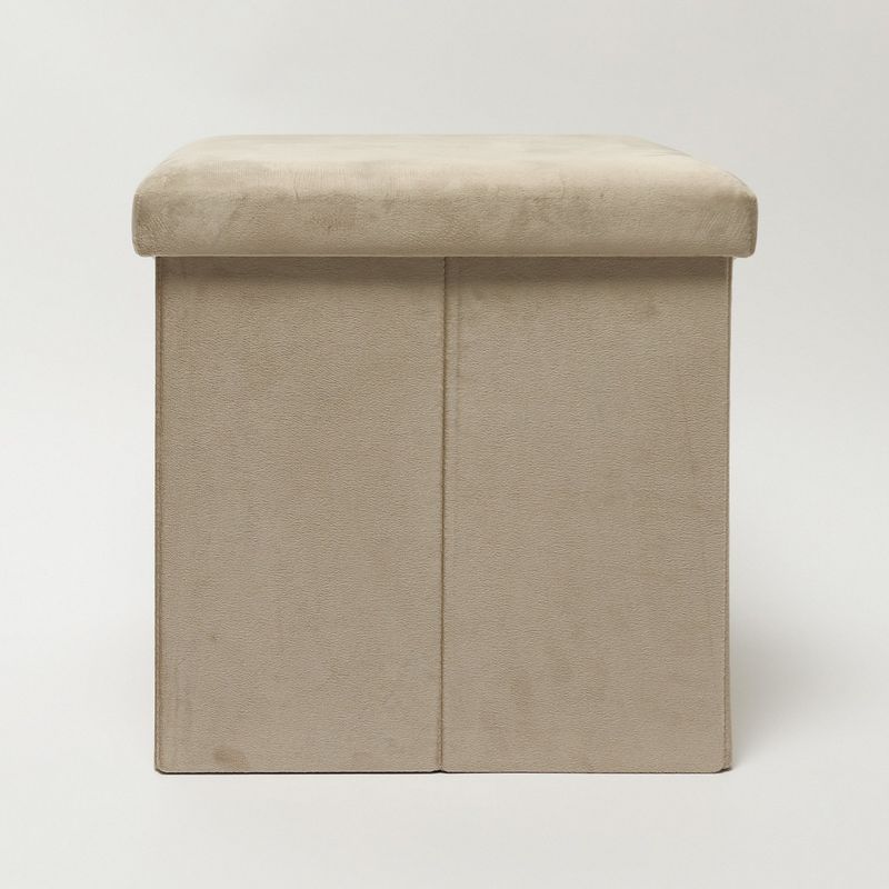 MICA - Puff Velvet Plegable Con Tapa 38cm