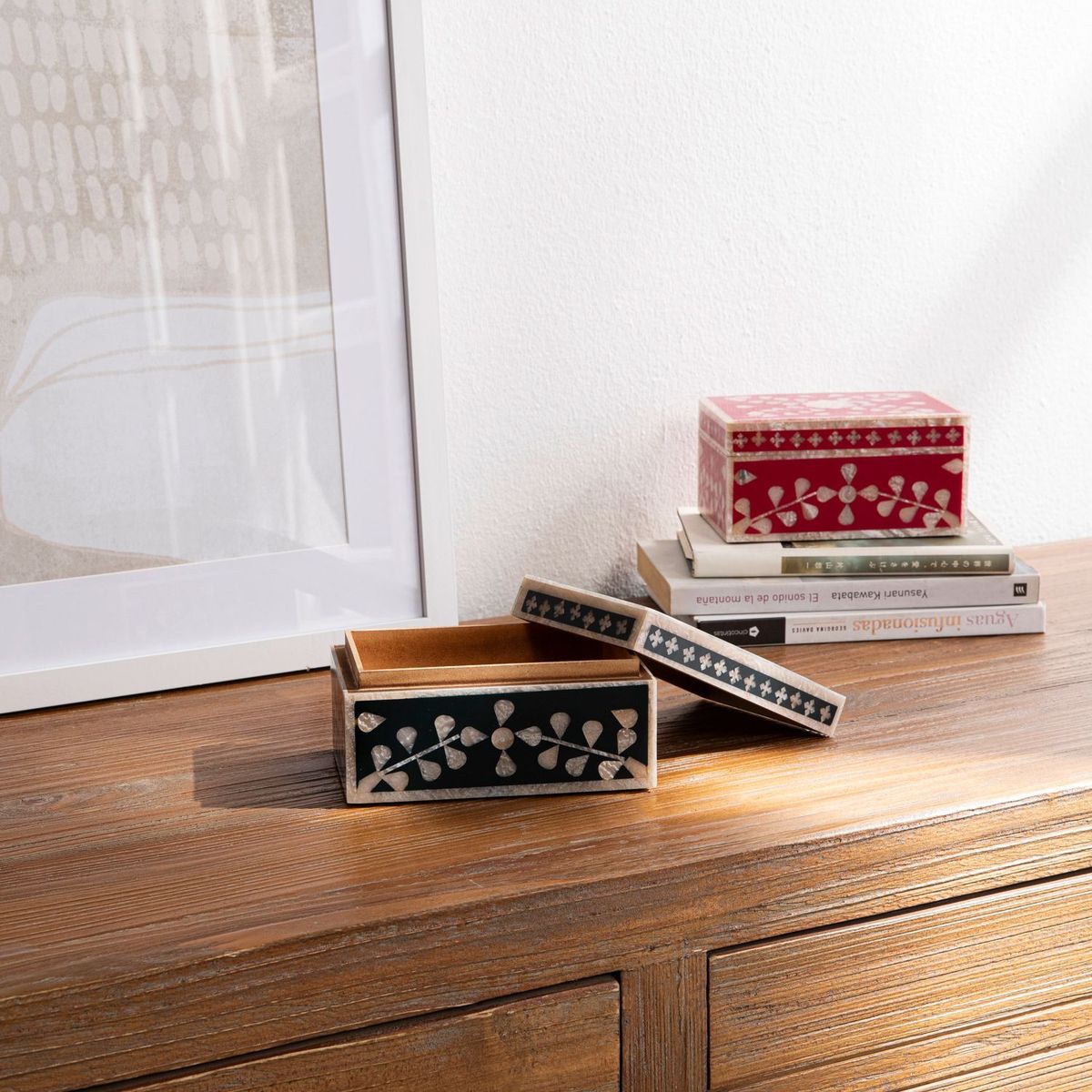 ROBERTA ALLEN - Caja Decorativa Roja 15x10cm