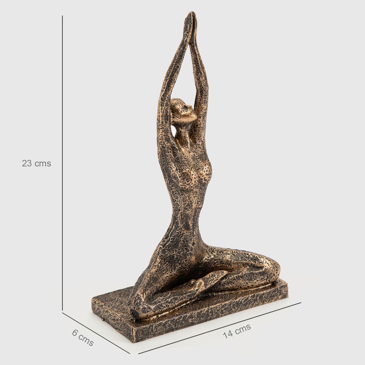 BASEMENT HOME - Adorno Bailarina Julia Mariposa 14x6x23cm