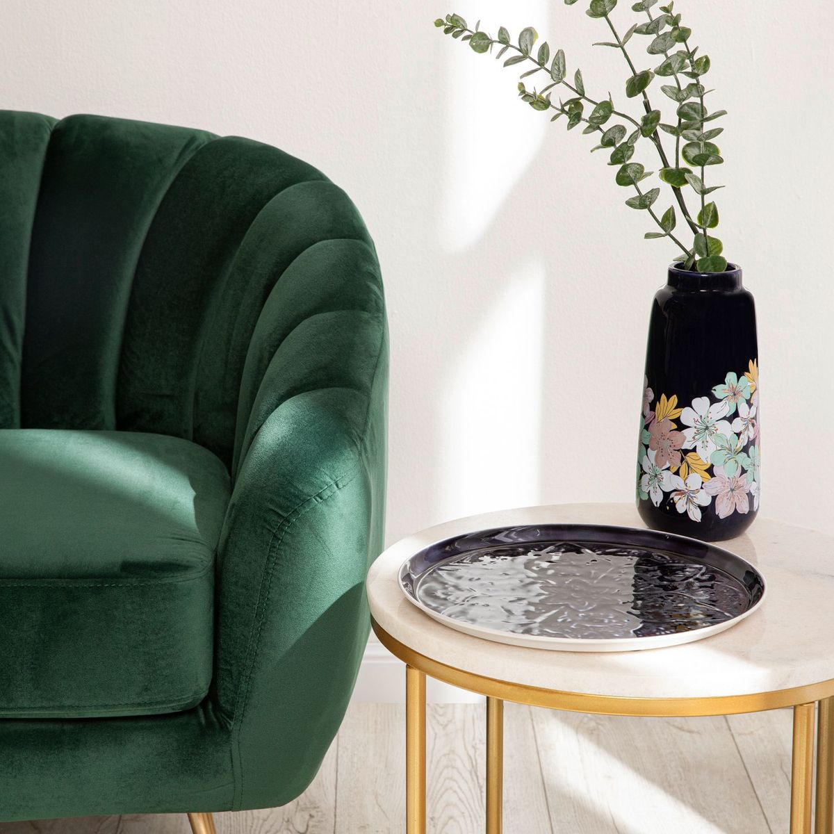 ROBERTA ALLEN - Plato Redondo Azul 30cm