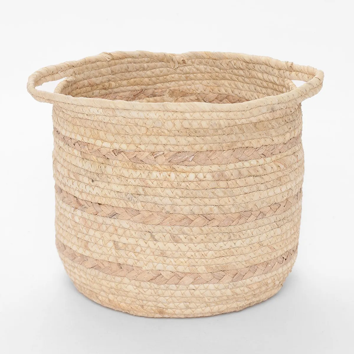 MICA - Canasto Rattán Rayas 22cm