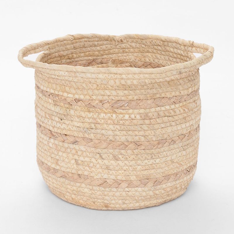 MICA - Canasto Rattán Rayas 22cm