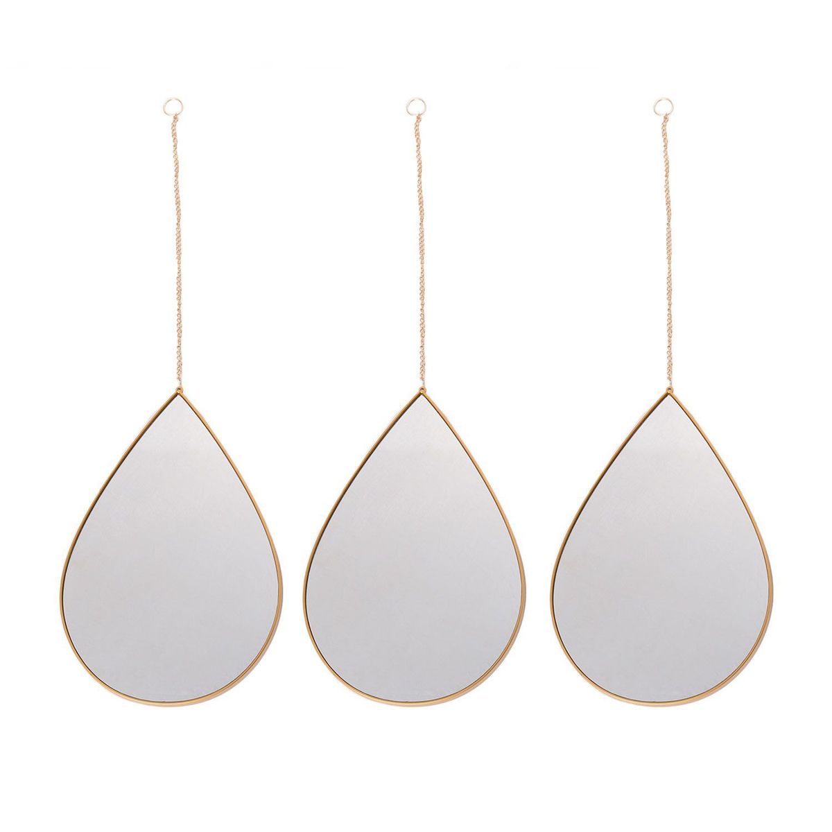 MICA - Espejo Set 3 Tear Gold 27cm