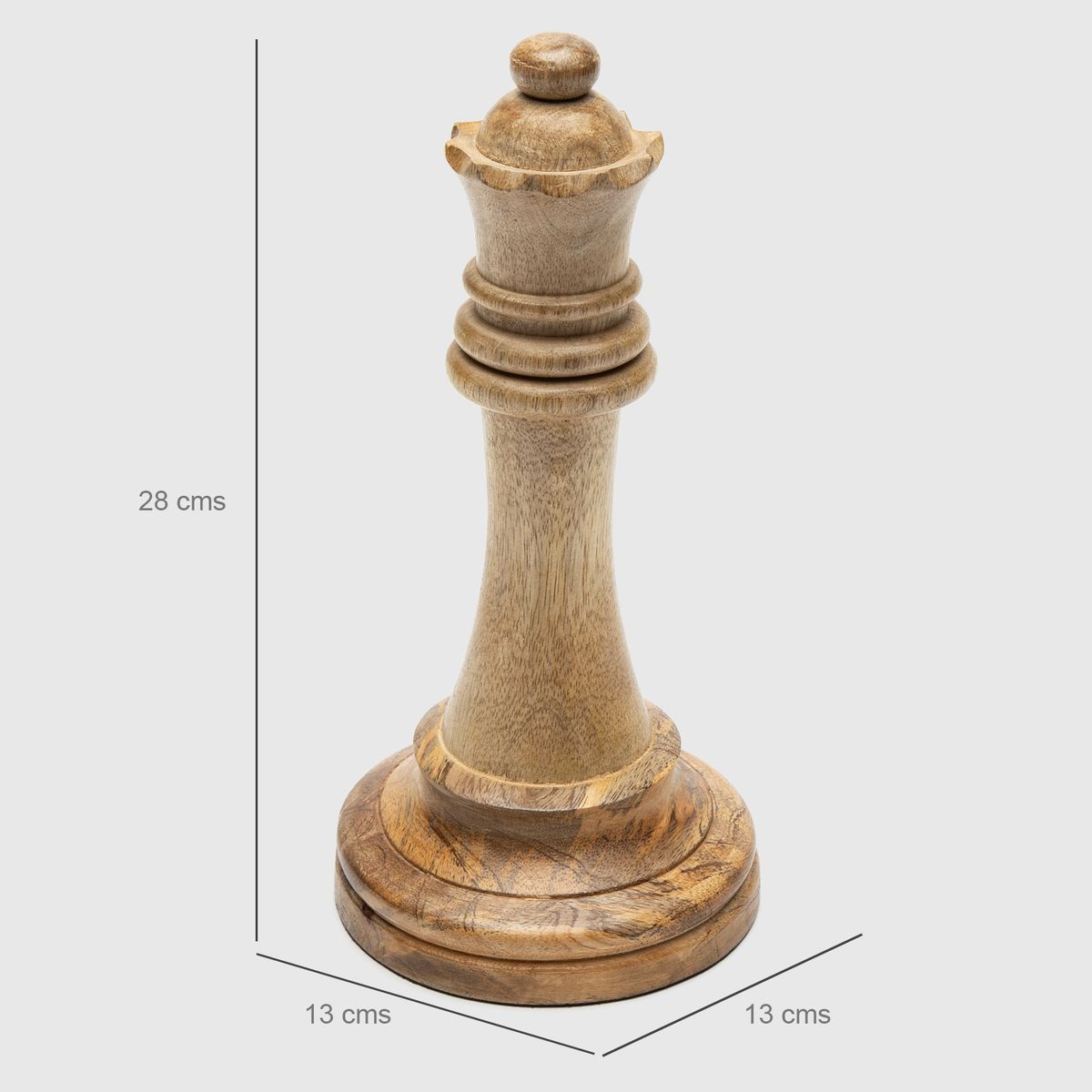 BASEMENT HOME - Pieza Ajedrez Wood 36x14x36cm