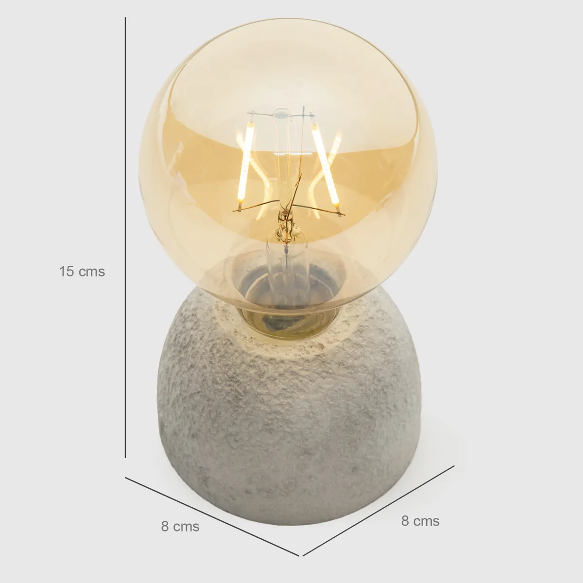 BASEMENT HOME - Adorno de Luz Blanca 15x8cm