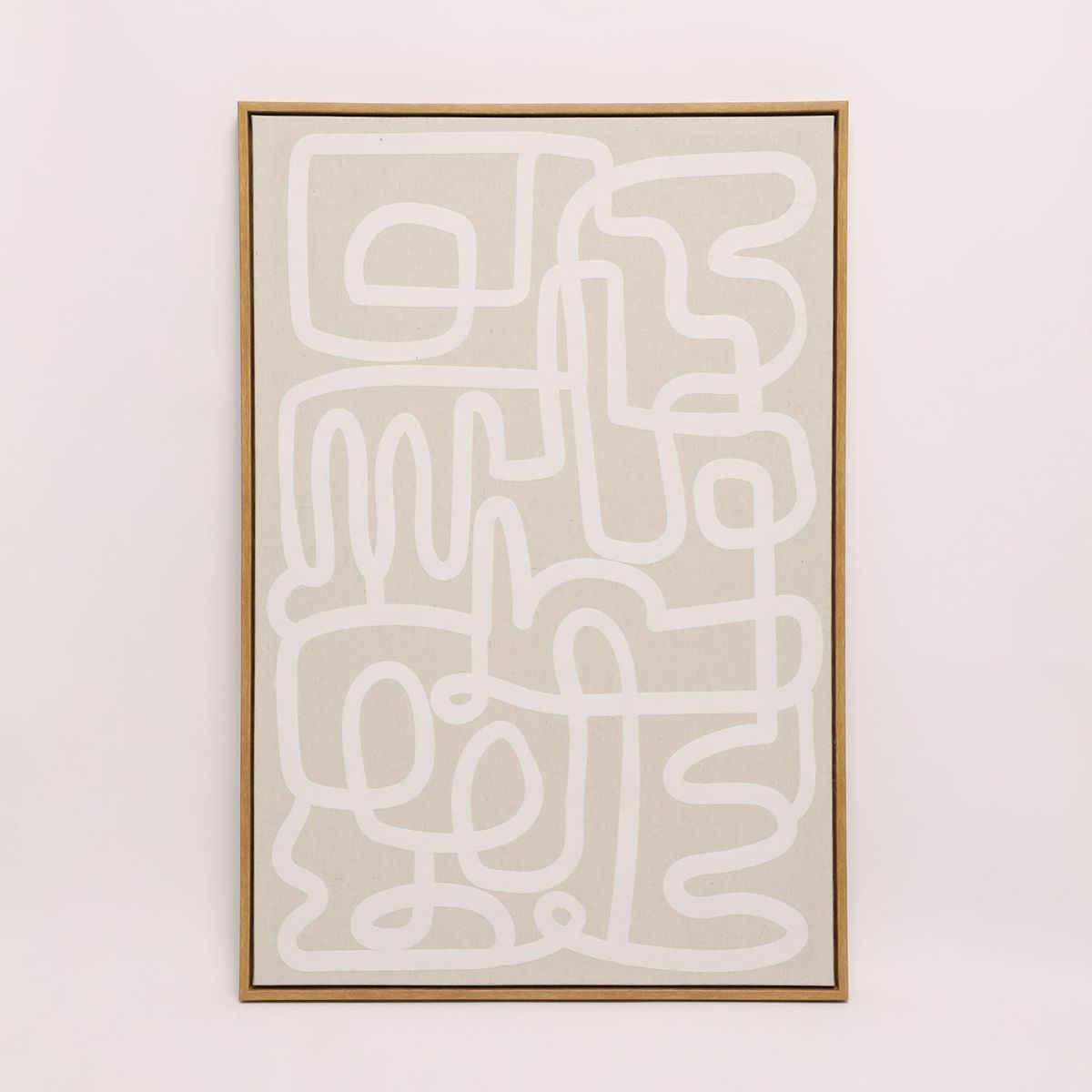 BASEMENT HOME - Cuadro Lineas Blancas 62x92cm