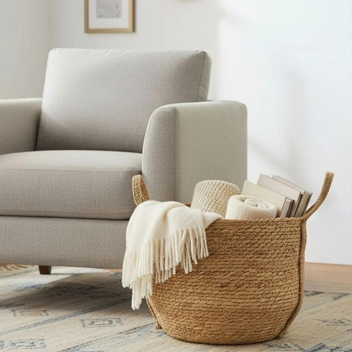 MICA - Canasto Rush Jute Hand