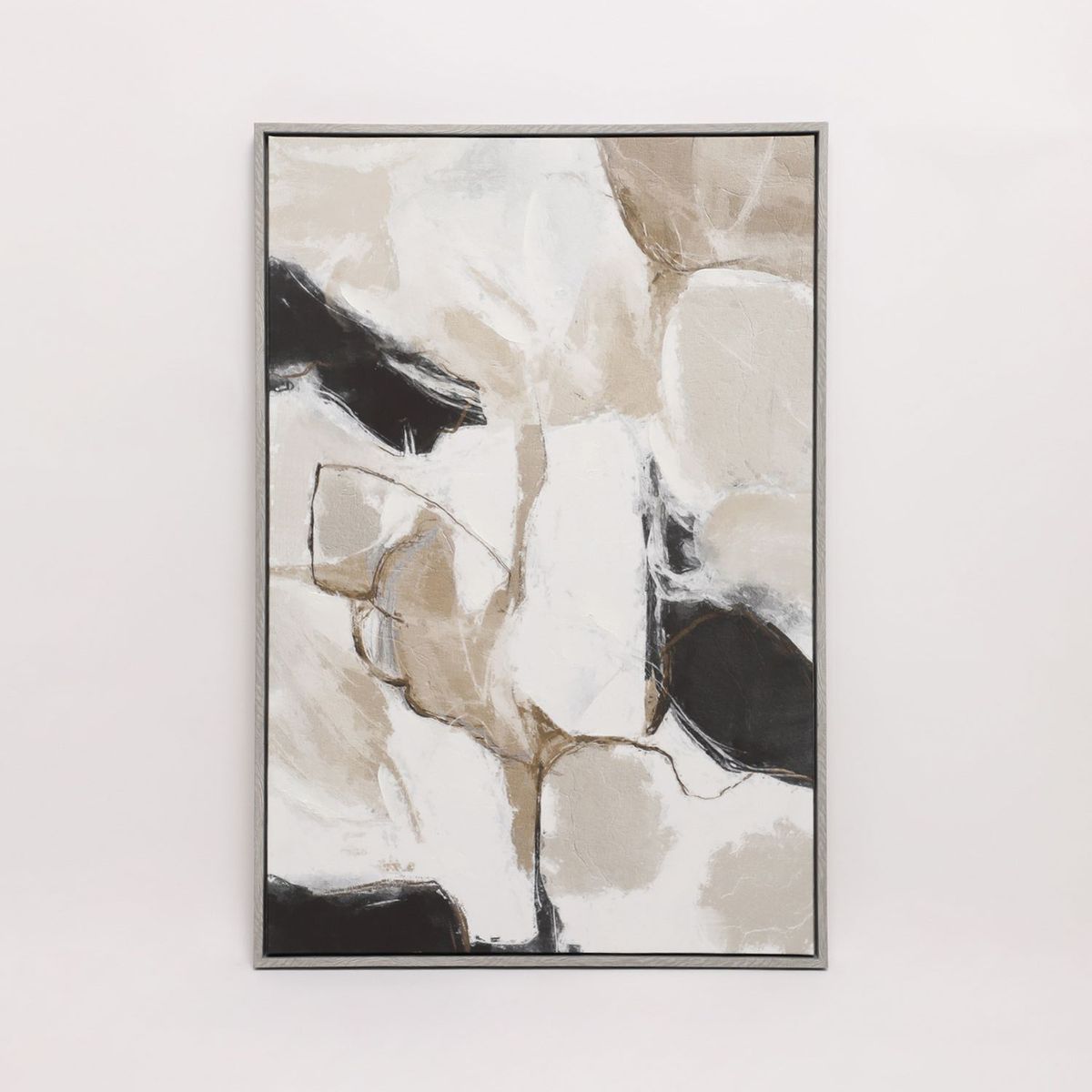 BASEMENT HOME - Cuadro Abstracto Negro 60x90cm