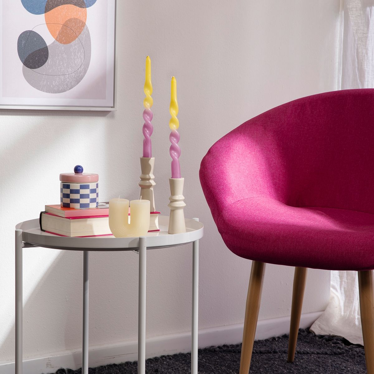 MICA - Vela Tubo Ivory 220g 9x4x9cm