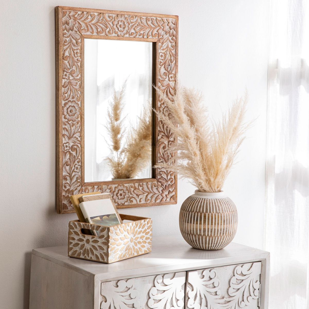 ROBERTA ALLEN - Jarrón Circular Café 20cm