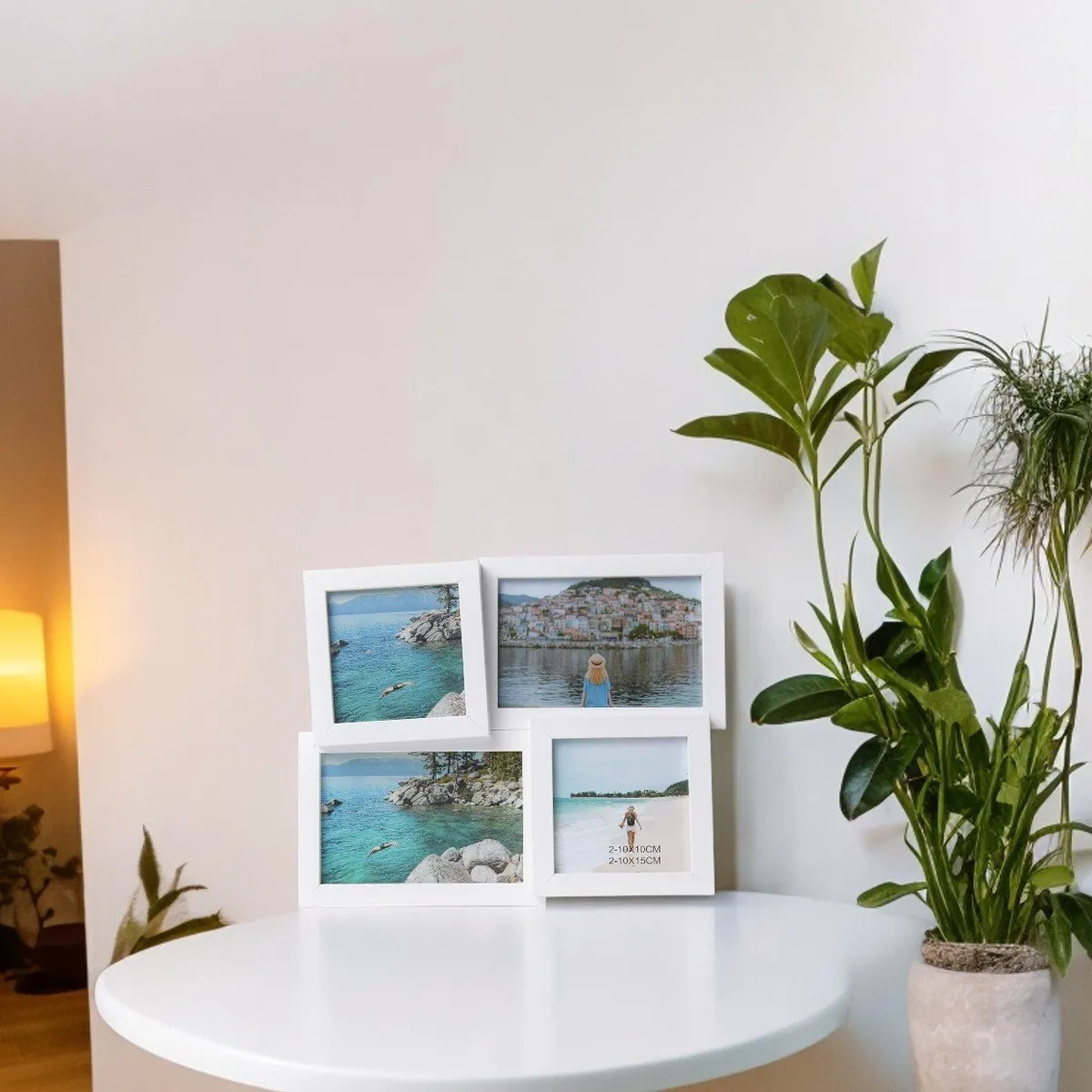 MICA - Marco de Fotos Multiple x4 Blanco