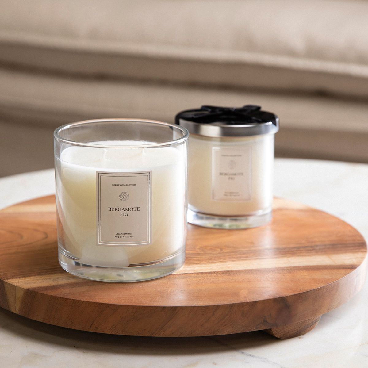 BASEMENT HOME - Vela Con Aroma Bergamota 