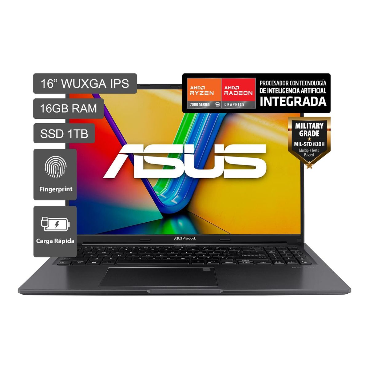 ASUS - Laptop Asus Amd Ryzen 9 16gb 1tb Ssd Serie 7940hs Vivobook 16 16"