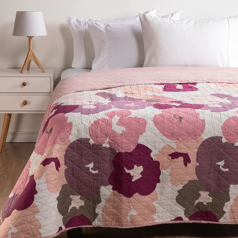 AMBIENTA - Cubrecama Estampado Reversible Ambienta