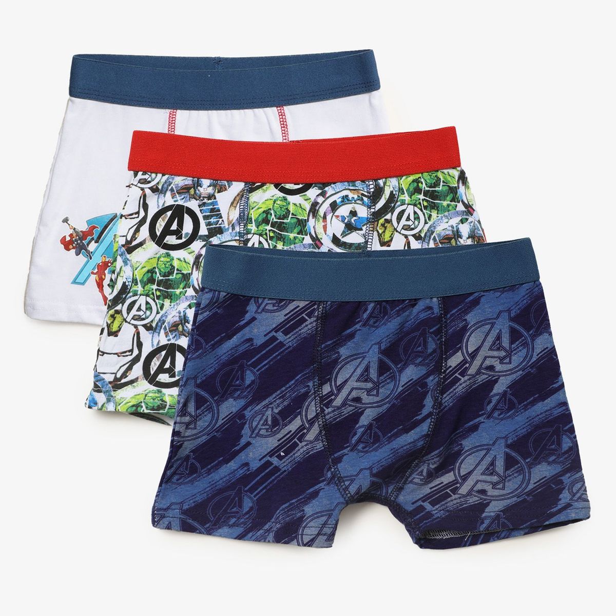 AVENGERS - Pack X3 Boxer Niño Algodón Avengers